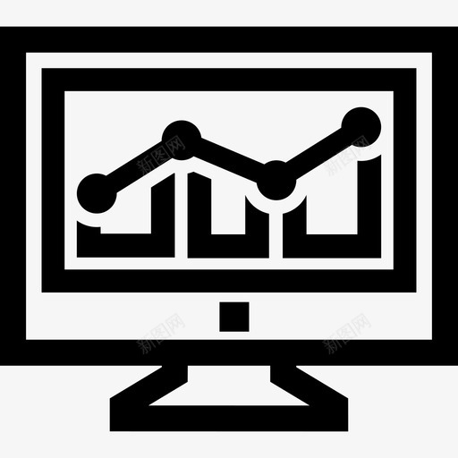 流量分析图表统计图标svg_新图网 https://ixintu.com 图表 流量分析 统计 营销概要