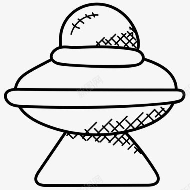 飞碟宇宙飞船外星飞船科幻小说图标图标