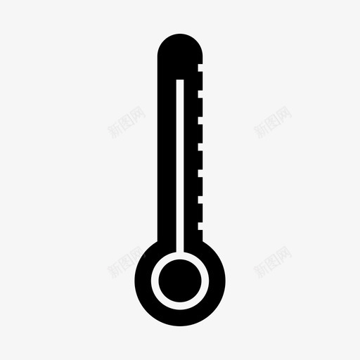 温度加热的热的图标svg_新图网 https://ixintu.com 加热的 温度 温度计的 温暖的 热的 绿色的