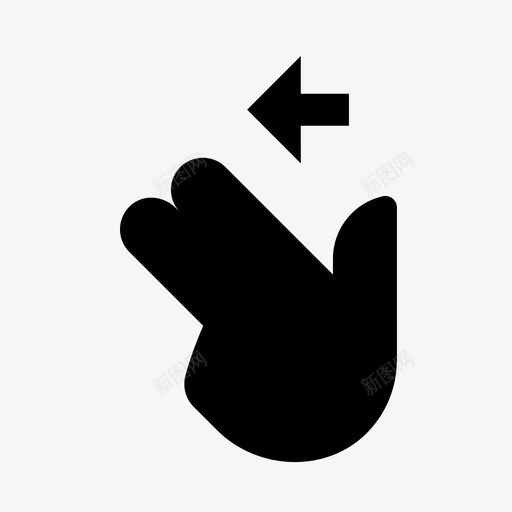 two finger swipe left 01.2svg_新图网 https://ixintu.com two finger swipe left 01.2