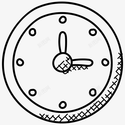 挂钟沙漏时间图标svg_新图网 https://ixintu.com 办公室涂鸦图标 手表 挂钟 时间 沙漏 计时器