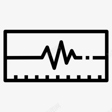 心率监护仪脉搏图标图标