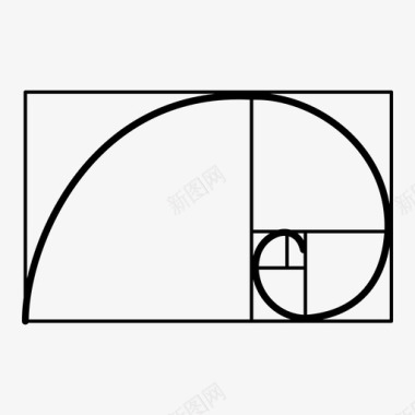 斐波那契数列神圣比例黄金比例图标图标