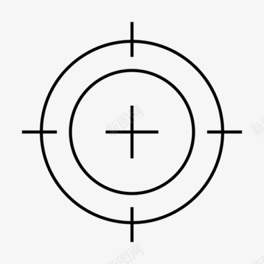 瞄准射箭十字准星图标图标