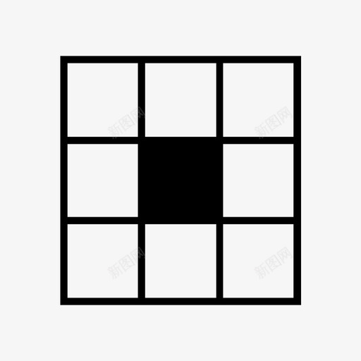 网格立方体间隙图标svg_新图网 https://ixintu.com 几何 数学 正方形 立方体 网格 间隙