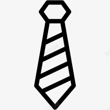 领带商人官员图标图标