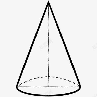 圆锥几何数学图标图标