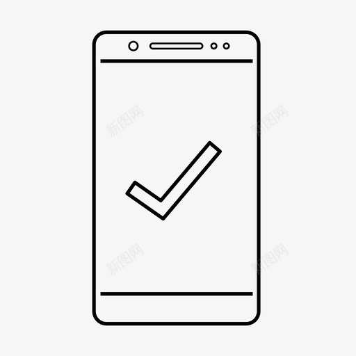 检查移动完成移动复选标记图标svg_新图网 https://ixintu.com 完成 智能手机 检查移动 移动勾号 移动复选标记