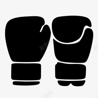 拳击手套泰国图标图标