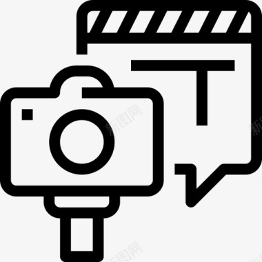 视频制作摄像机媒体图标图标