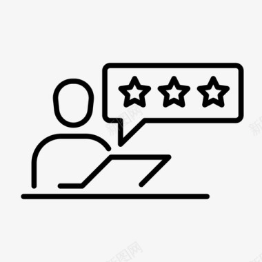 评级评审供应商图标图标