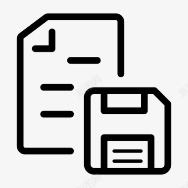 保存数据文档文件图标图标
