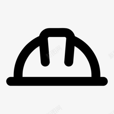 头盔建筑工程师图标图标