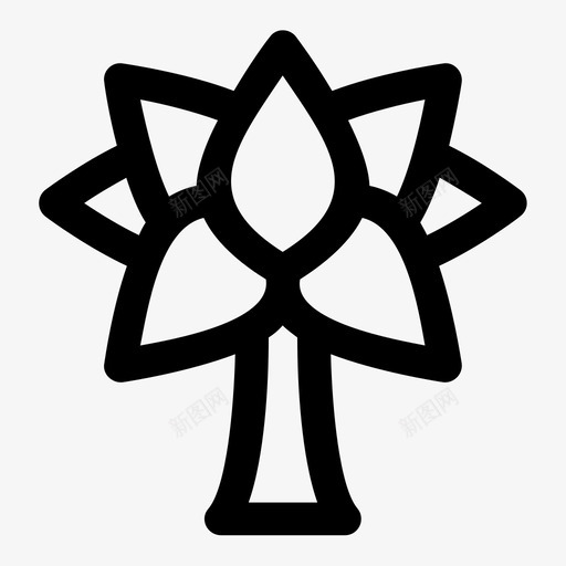 树森林绿色图标svg_新图网 https://ixintu.com 叶子 树 森林 植物 绿色