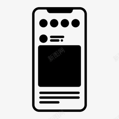 移动接口应用程序iphone图标图标