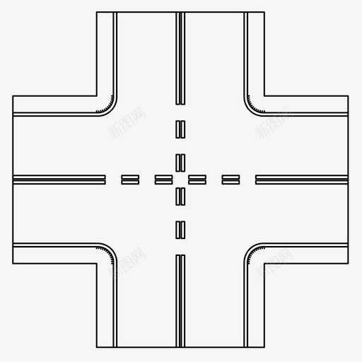 穿越决断驾驶图标svg_新图网 https://ixintu.com 决断 穿越 路径 路线 道路 驾驶