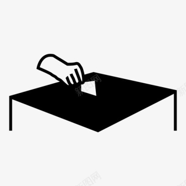投票箱政治选举图标图标