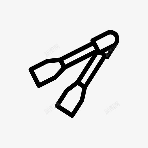 钳子烧烤图标svg_新图网 https://ixintu.com 烧烤 钳子