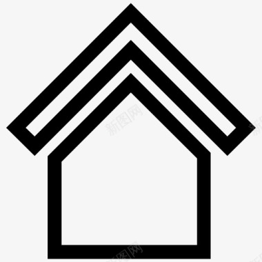 住宅家庭房地产图标图标