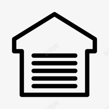 仓库物流市场图标图标