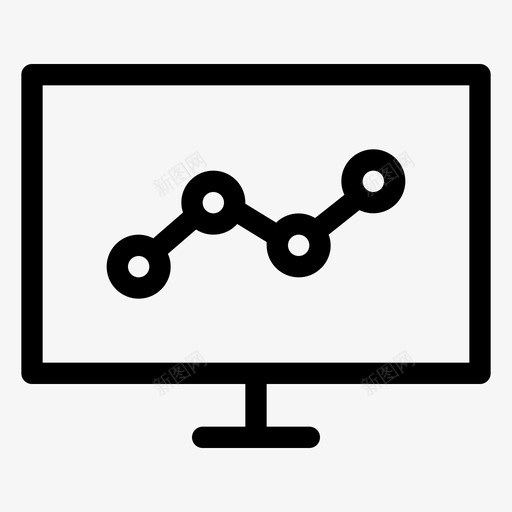 市场趋势计算机数据图标svg_新图网 https://ixintu.com 图表 市场趋势 数据 曲线图 股票 计算机