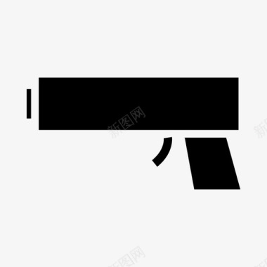 枪手枪警察图标图标