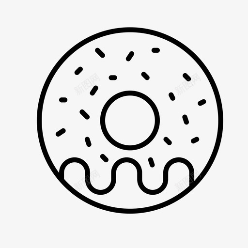 甜甜圈面包房法式图标svg_新图网 https://ixintu.com 圆形 法式 法式咖啡 甜甜 甜甜圈 面包房
