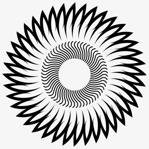 吉洛切圆装饰图标svg_新图网 https://ixintu.com 元素 吉洛切 吉洛切元素7 圆 对称 装饰