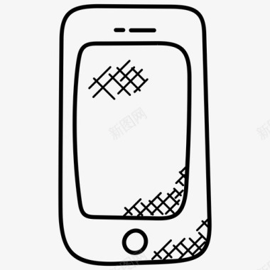 智能手机手机数字电话图标图标