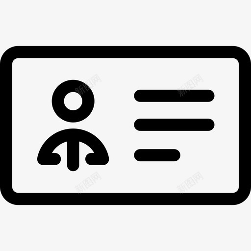 带和文字的演示卡线性演示卡图标svg_新图网 https://ixintu.com 带图片和文字的演示卡 线性演示卡