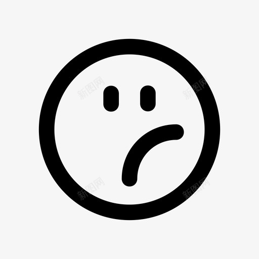 没用过的脸呆滞情绪图标svg_新图网 https://ixintu.com 呆滞 情绪 没用过的脸 疲惫 表情符号