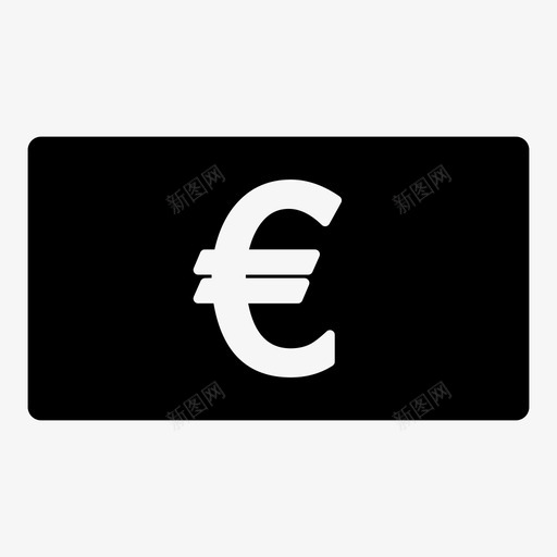 欧元钞票购买图标svg_新图网 https://ixintu.com 商业 支付 欧元 现金 货币 购买 钞票