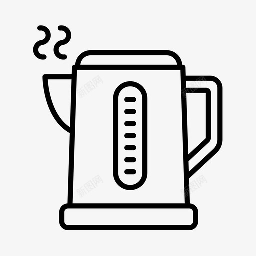 水壶器具煮沸图标svg_新图网 https://ixintu.com 厨房 咖啡 器具 水壶 煮沸 餐厅