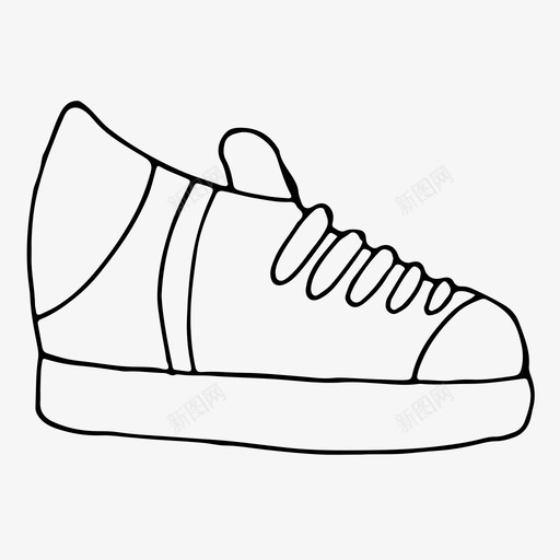 运动鞋时尚鞋图标svg_新图网 https://ixintu.com 时尚 款式 运动鞋 鞋