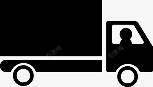 卡车送货司机图标svg_新图网 https://ixintu.com 交货运输图标 卡车 司机 车辆 运输工具 送货