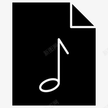 音频文件媒体文件音乐文件图标图标