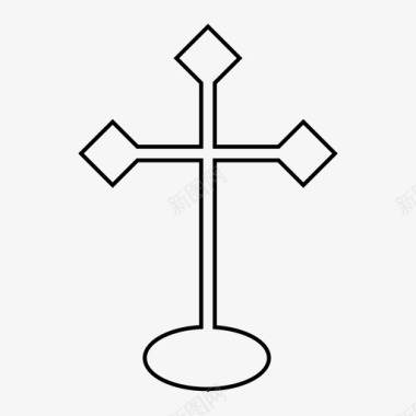 十字架基督死亡图标图标