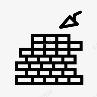 建筑砖块水泥图标图标