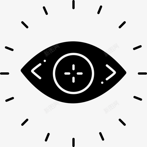 验光眼睛视力图标svg_新图网 https://ixintu.com 眼睛 视力 视野 配镜 镜片 验光