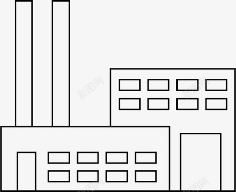 工厂经济工业图标图标