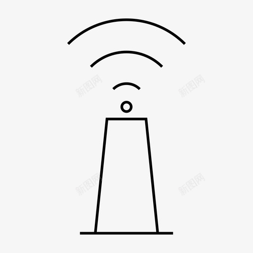 网络设备热点图标svg_新图网 https://ixintu.com wifi 信号 热点 硬件 网络 计算机 设备