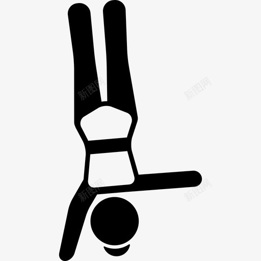女孩手臂倒立运动瑜伽图标svg_新图网 https://ixintu.com 女孩手臂倒立 瑜伽 运动