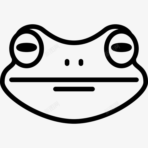 蛙头动物群线状图标svg_新图网 https://ixintu.com 动物群 线状 蛙头