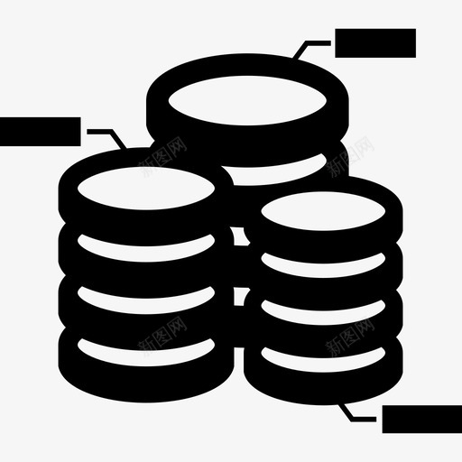 数据库分析技术数据分析图标svg_新图网 https://ixintu.com 技术 数据分析 数据库分析