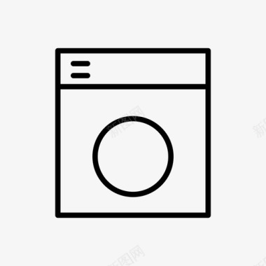 洗衣机洗衣房家用电器图标图标