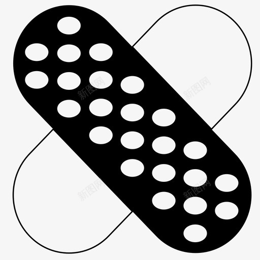 绷带膏药医院图标svg_新图网 https://ixintu.com 医院 绷带 膏药