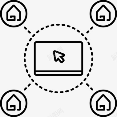 房地产在线支持机会房地产图标图标