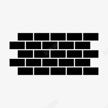 砖墙防御栅栏图标图标