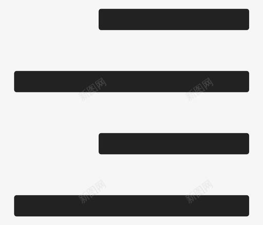 右对齐文本对齐对齐图标svg_新图网 https://ixintu.com 右对齐 对齐 文本对齐