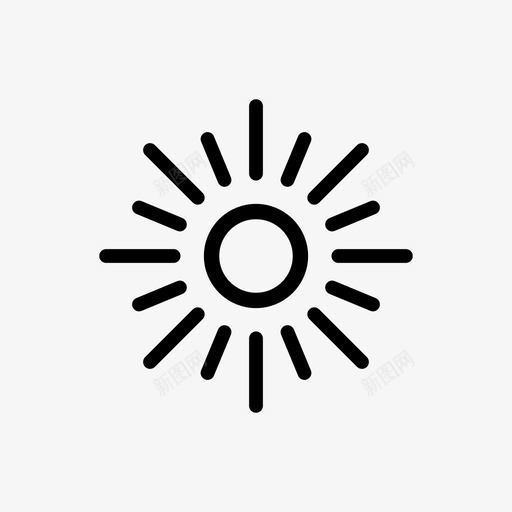 阳光自然天气图标svg_新图网 https://ixintu.com 天气 自然 阳光